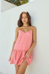 Coral Craze Minikleid Rosa