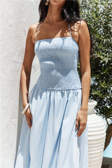 Gesegnetes Schicksal Maxikleid Blau