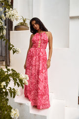 Maxikleid Sunshine Glow Pink