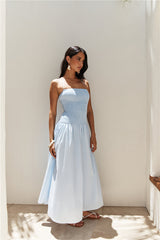 Gesegnetes Schicksal Maxikleid Blau