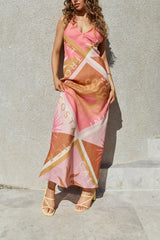 Maxikleid "Hideaway Halter" Rosa