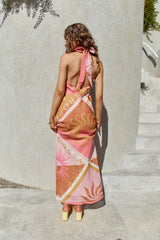 Maxikleid "Hideaway Halter" Rosa