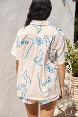 Roaming Around Shirt Blau