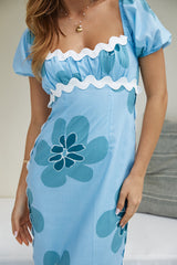 Afina Maxikleid Blau