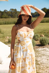 Maxikleid Sunset Trails Gelb