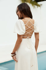 Moments Of Magic Maxikleid Creme