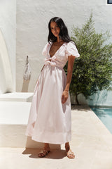Simple Story Maxikleid Pink