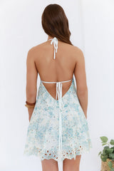 Muse Of The Moment Neckholder-Minikleid Blau