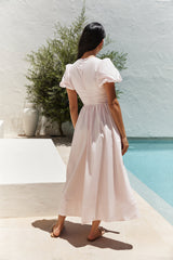 Simple Story Maxikleid Pink