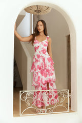 Ocean Mist Midikleid Rosa