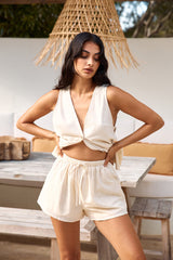Vorbeigehendes Set Beige