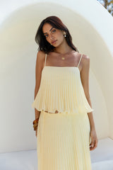 Basking Sunshine Crop Top Gelb