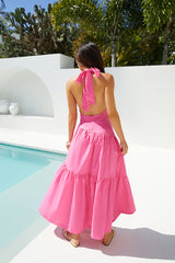 Maxikleid Radiant Petals in Pink
