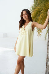 Love In Limoncello Minikleid Gelb