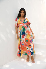 Gartenhochzeit Maxikleid Multi