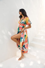 Gartenhochzeit Maxikleid Multi