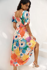 Gartenhochzeit Maxikleid Multi