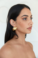 18K vergoldete Aloha Dreams Blumen-Creolen Gold