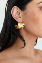 18K vergoldete Aloha Dreams Blumen-Creolen Gold