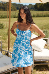 En Route Minikleid Blau