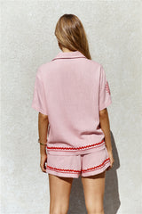 Blushing Beauty Leinenhemd Pink