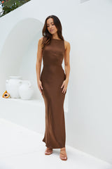 Maxikleid Amber Glow Braun