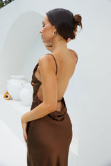 Amber Glow Maxikleid Braun