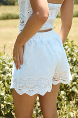 Drifting Tides Crop Top Weiß