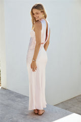 Trägerloses Maxikleid „Midnight Moment“ in Pink
