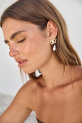 18K vergoldete Ocean Forest Ohrringe Gold