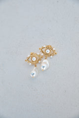 18K vergoldete Ocean Forest Ohrringe Gold