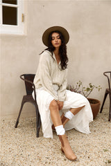 For Real Strickpullover Beige