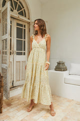 Maxikleid „Willow Bloom“ Gelb