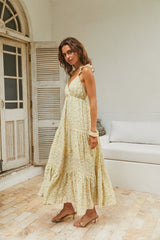 Maxikleid „Willow Bloom“ Gelb