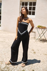 Twin Flame Leinenhose Schwarz
