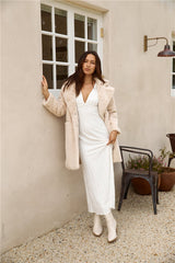 Fuzzy Feeling Mantel Beige