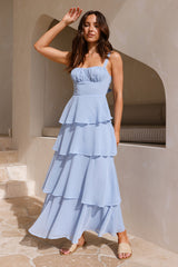 Engelstrompete Maxikleid Blau