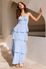 Engelstrompete Maxikleid Blau