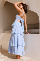 Engelstrompete Maxikleid Blau