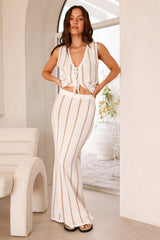 Acacia Strickmaxirock Beige