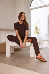 Giselle Strickhose Braun