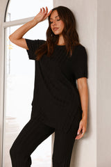 Giselle Stricktop Schwarz