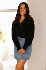 Noelle Strickpullover Schwarz