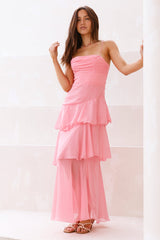 Love Locket Maxikleid Pink