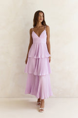 Ich denke über dieses lila Maxikleid nach