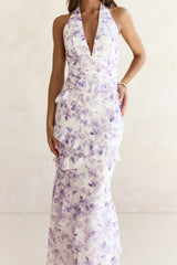 Need For Love Neckholder Maxikleid Lila