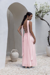 Rosewater Roads Trägerloses Maxikleid Blush