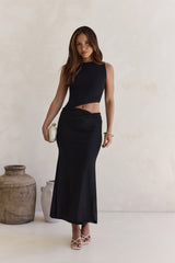 Over And Over Maxi-Kleid aus Mesh in Schwarz