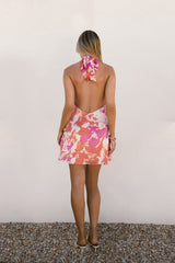 Garden Girl Moment Neckholder Minikleid Rosa