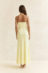 Trägerloses Maxikleid „Follow You“, Gelb